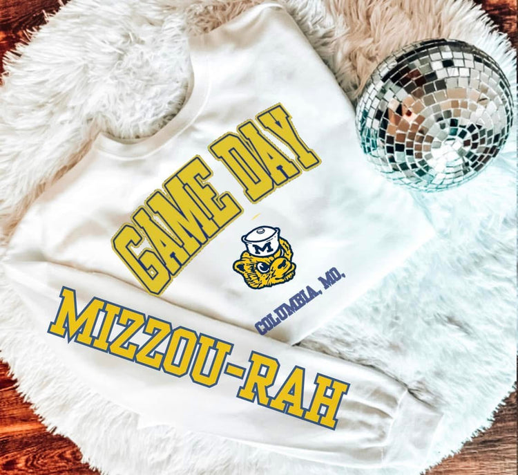 Game Day Columbia, MO with Sleeve DTF Transfer