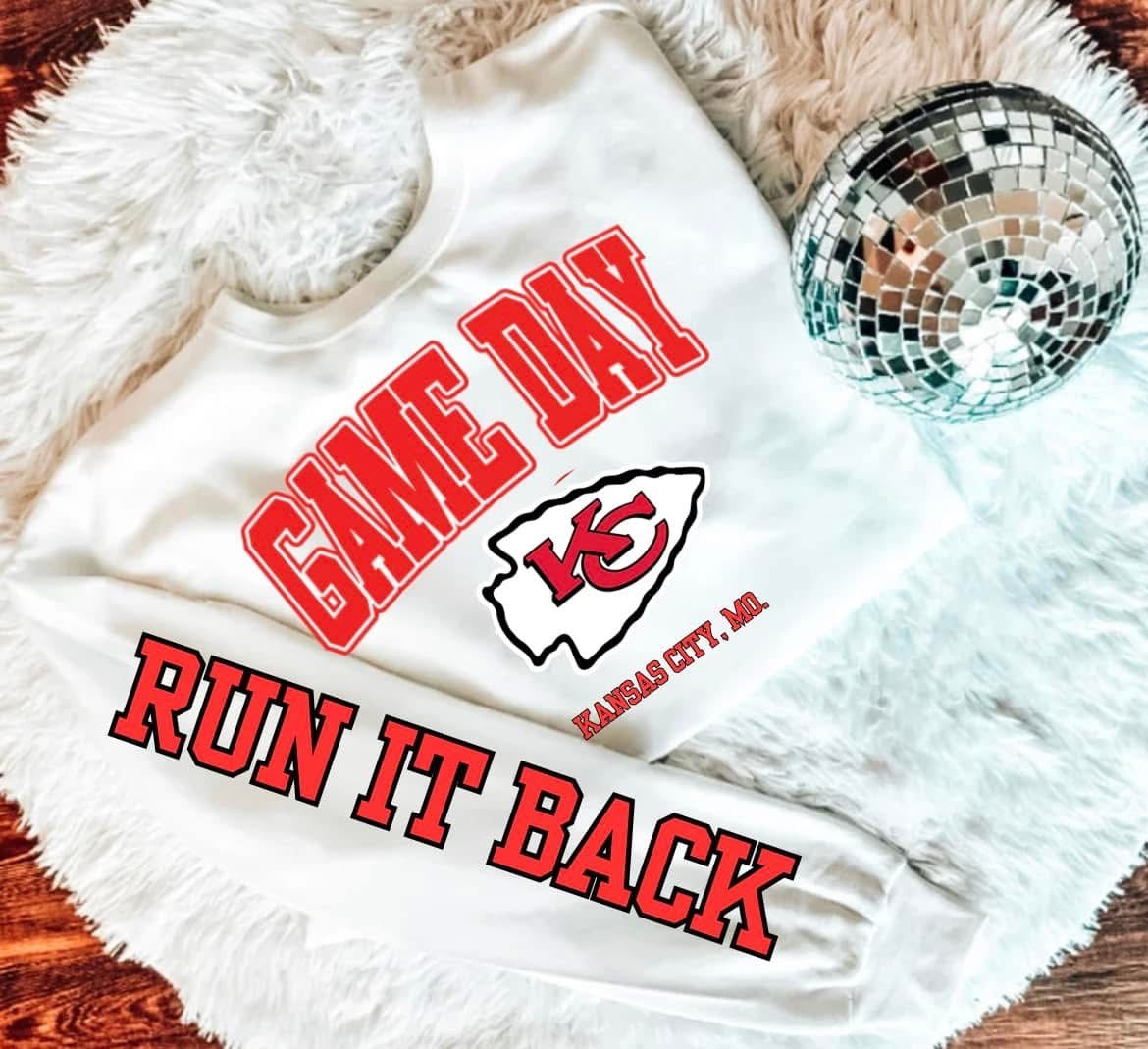 Game Day KC with Sleeve DTF Transfer