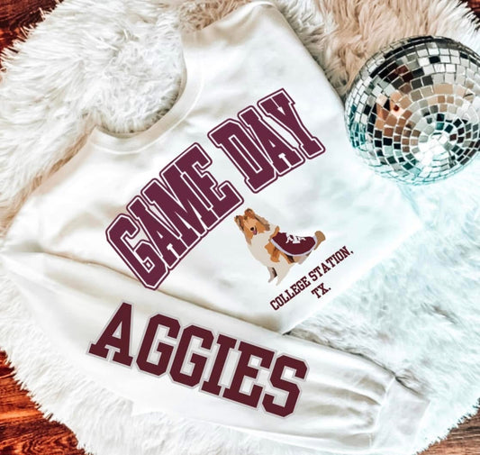 Game Day College Station, TX with Sleeve DTF Transfer