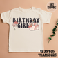 Cake Retro Birthday Girl, Girls Birthday Shirt, Tee, Onesie, Birthday Girl, All Ages, Toddler, Youth, Kids Bday, Minimalist