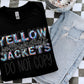 Yellow Jackets Holographic School Spirit DTF Transfer