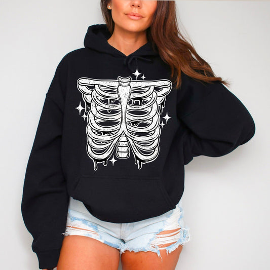 White Skeleton DTF Transfer
