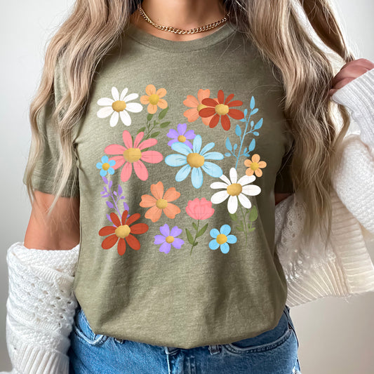 Floral Collage DTF Transfer