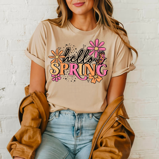 Hello Spring DTF Transfer