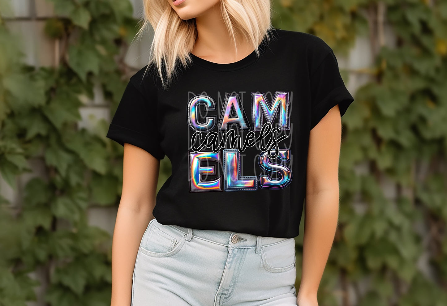 Camels Holographic School Spirit DTF Transfer