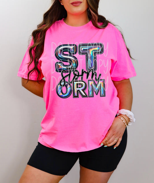 Storms Holographic School Spirit DTF Transfer