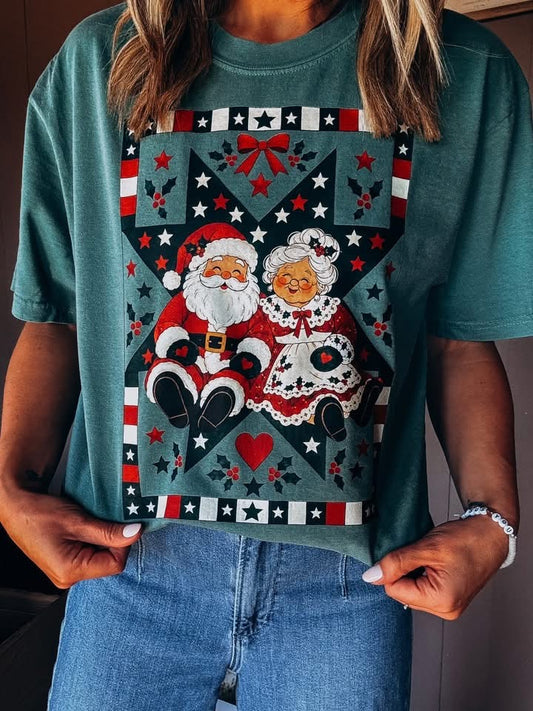 Vintage Style Santa Clause Christmas DTF Transfer