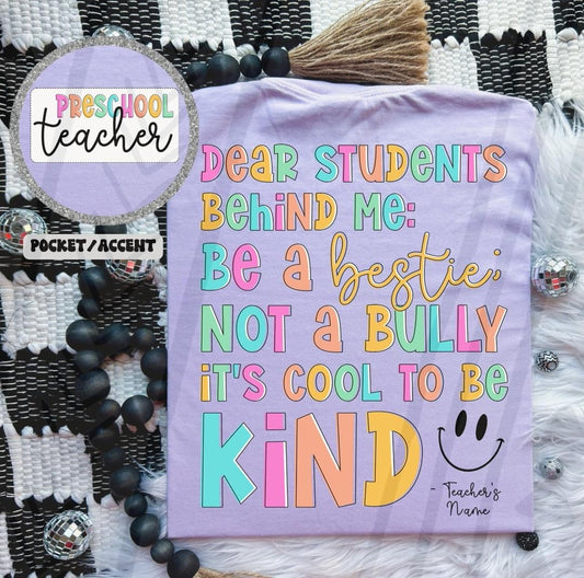 Preschool Teacher DTF Transfer