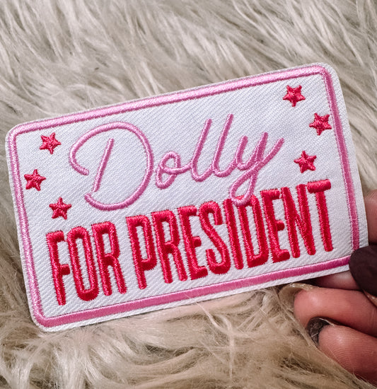 Dolly for President Hat/Pocket Patch