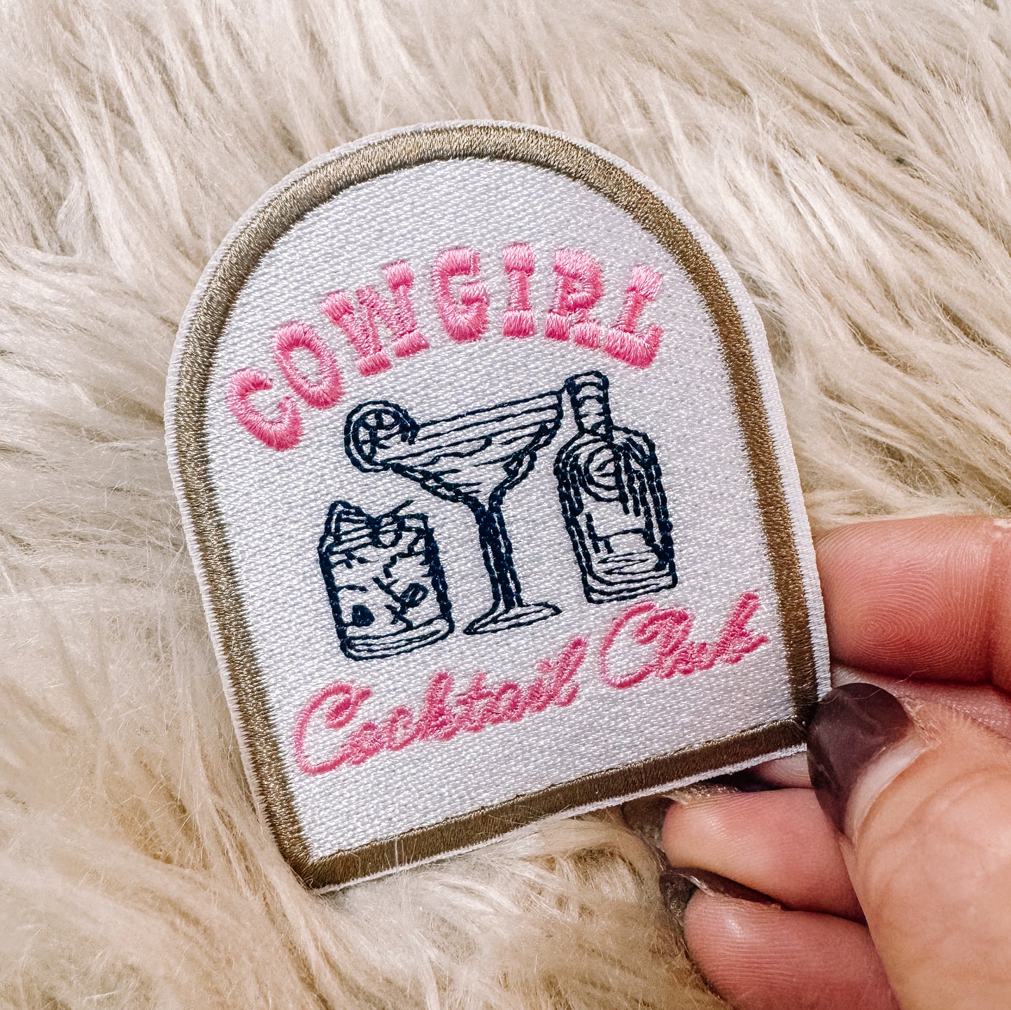 Cowgirl Cocktail Club Hat/Pocket Patch