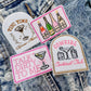 Cowgirl Cocktail Club BUNDLE OF FOUR Hat/Pocket Patch