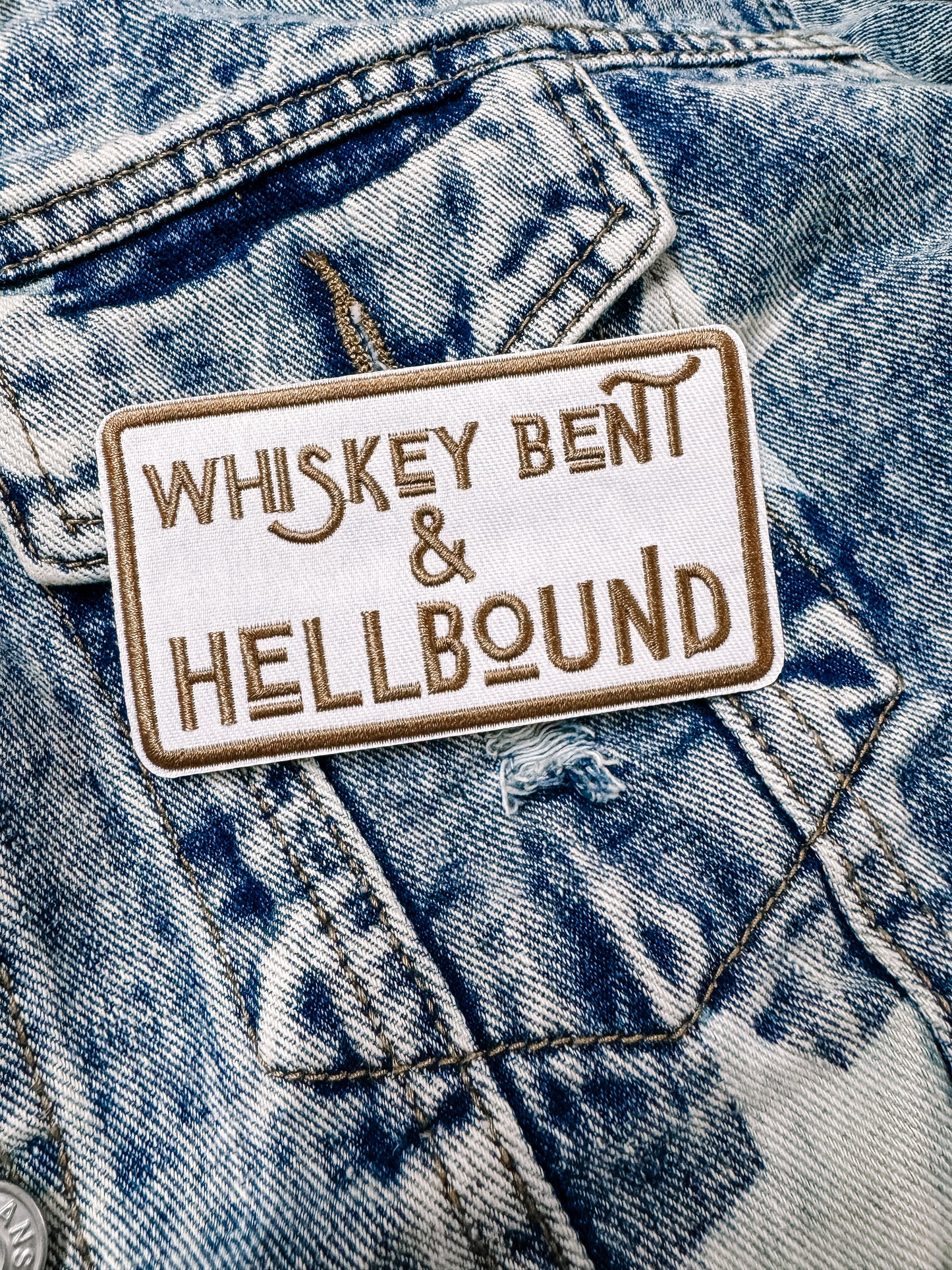 Whiskey Bent Hat/Pocket Patch