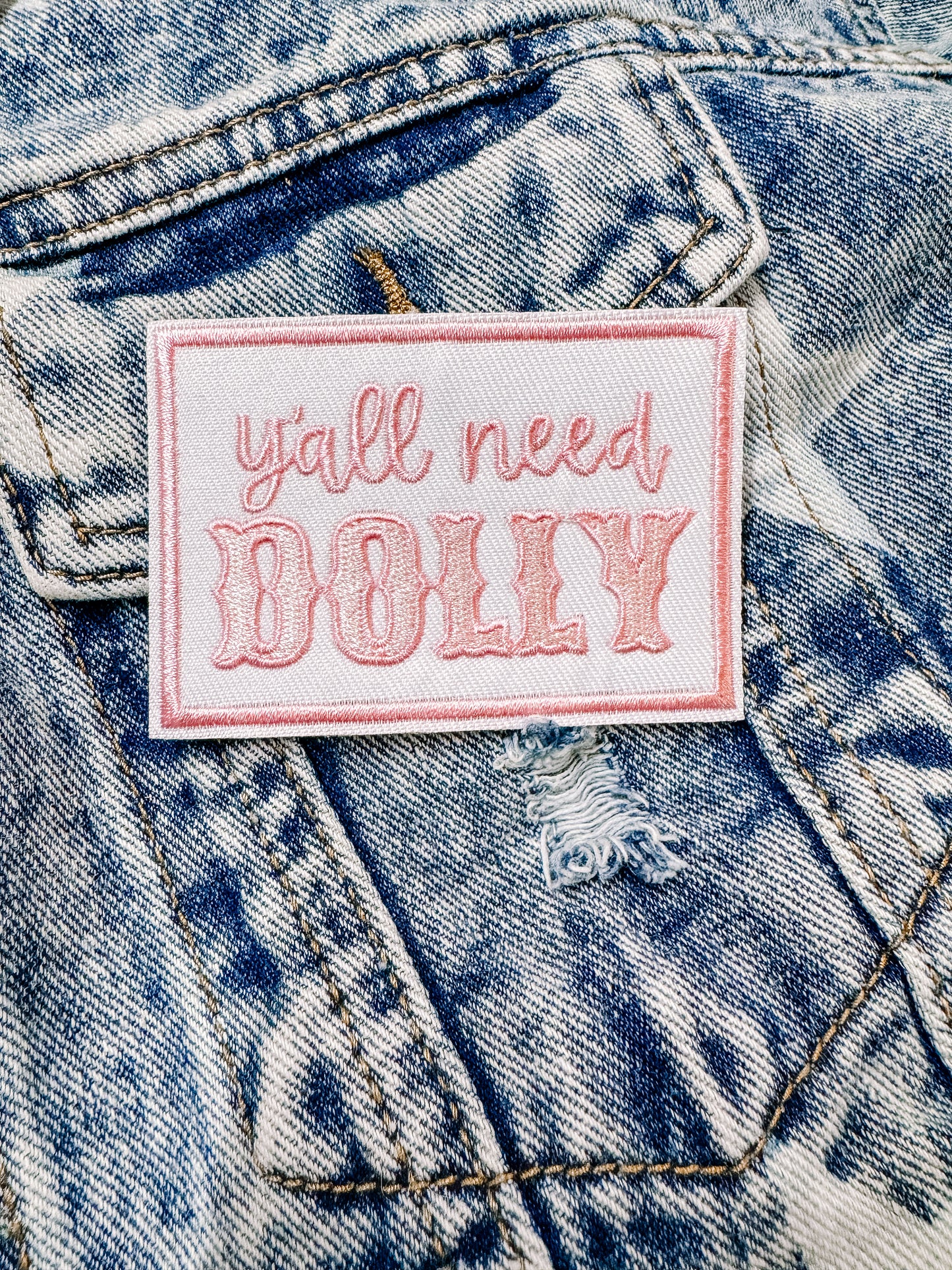 Yall Need Dolly Hat/Pocket Patch