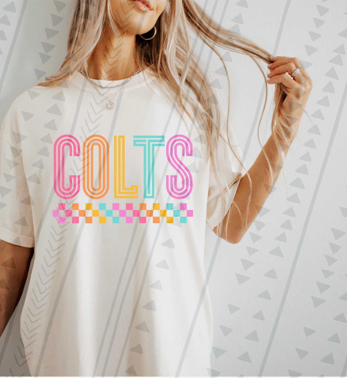 Colts Neon School Spirit DTF Transfer