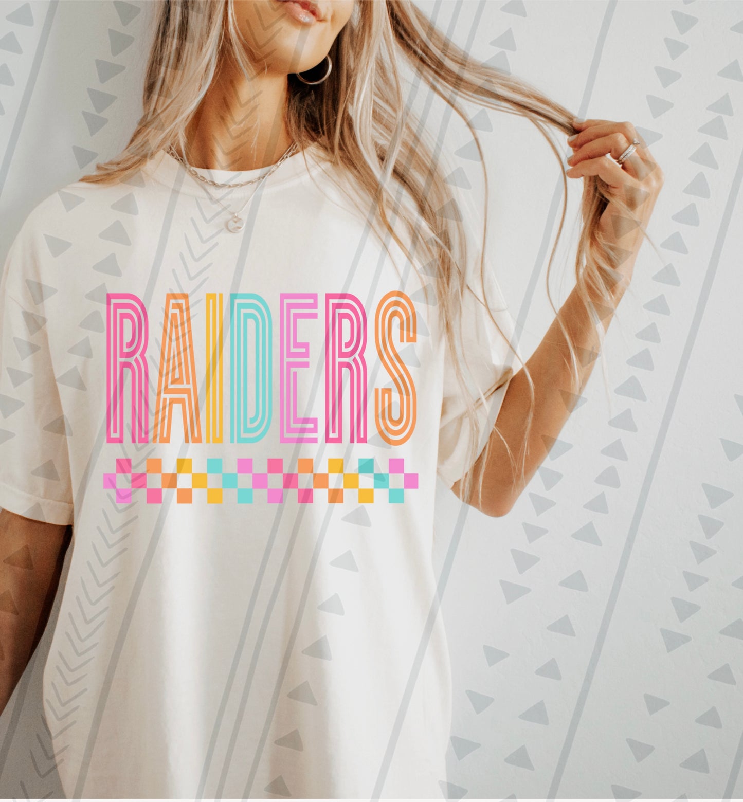 Raiders Neon School Spirit DTF Transfer