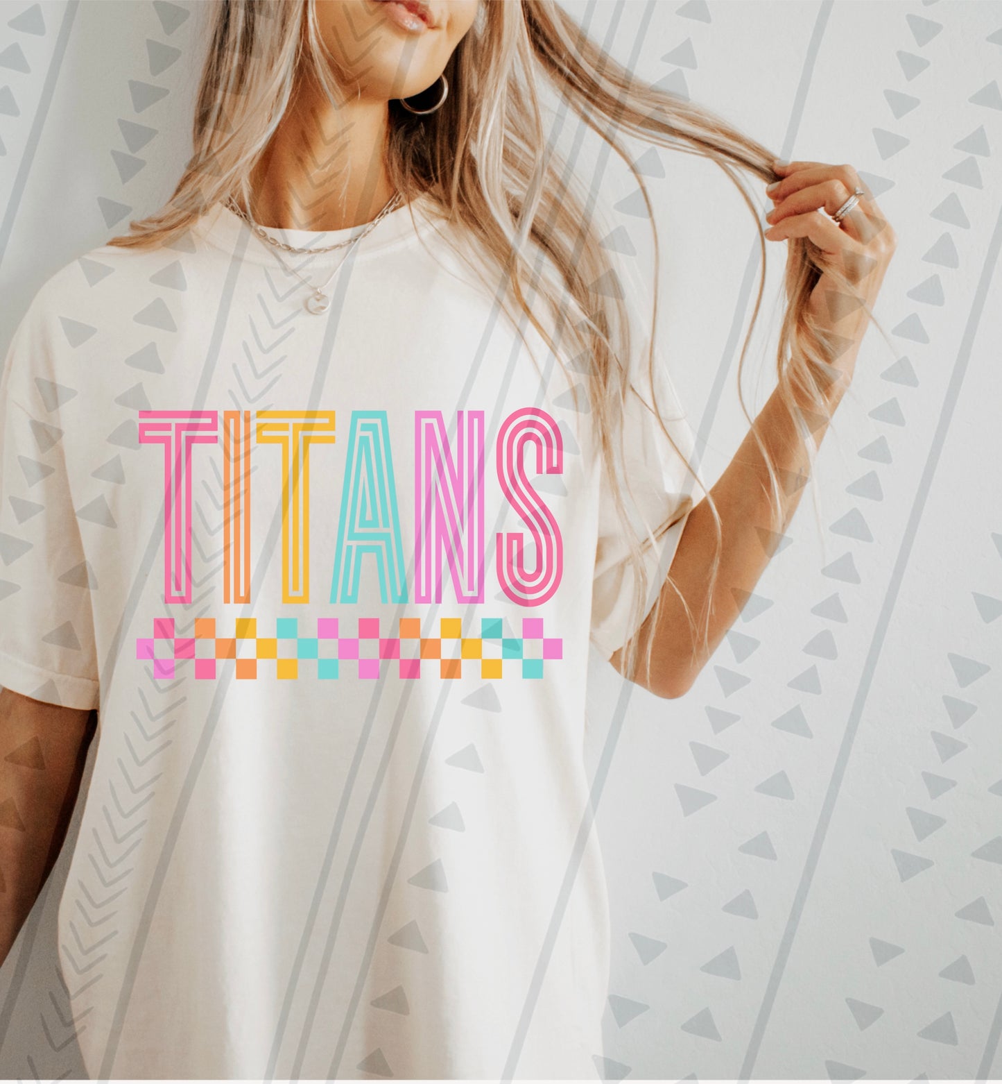 Titans Neon School Spirit DTF Transfer