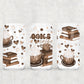 Books & Coffee UV 16oz. Libby Glass DTF Wrap