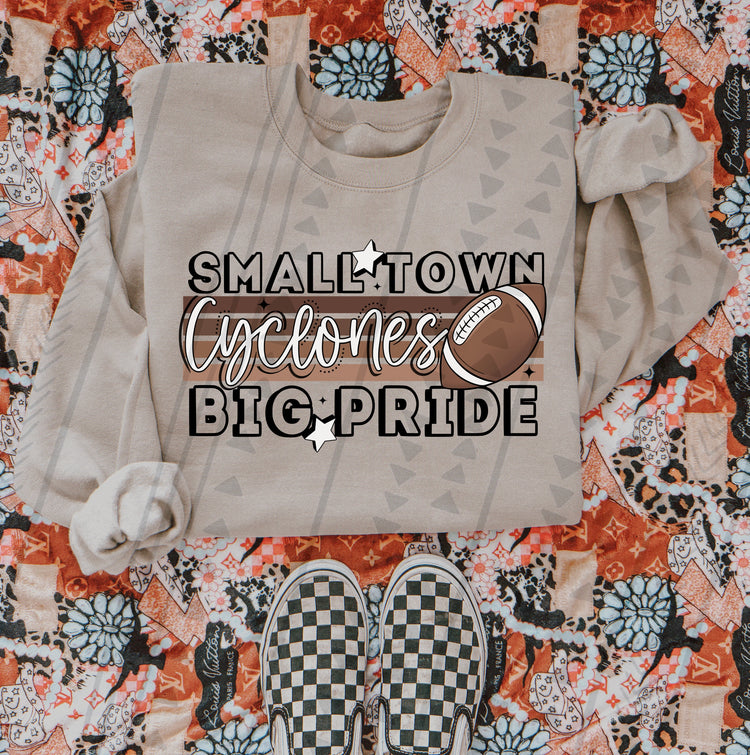 Smalltown, Big Pride Cyclones DTF Transfer