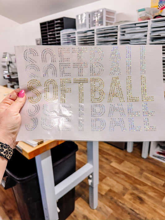 Softball Spangle Transfer