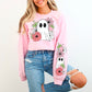 Cutesy Floral Ghost WITH BOTH SLEEVES DTF Transfer