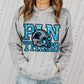 Panthers Faux Sequin DTF Transfer