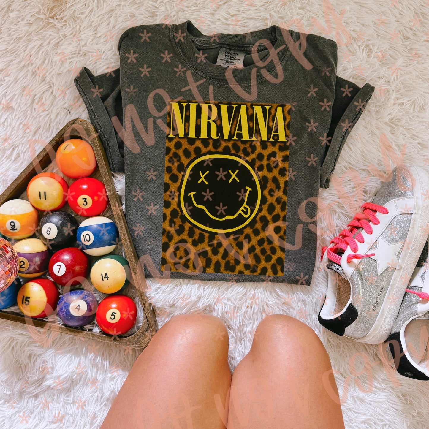 Leopard N Checkered DTF Transfer