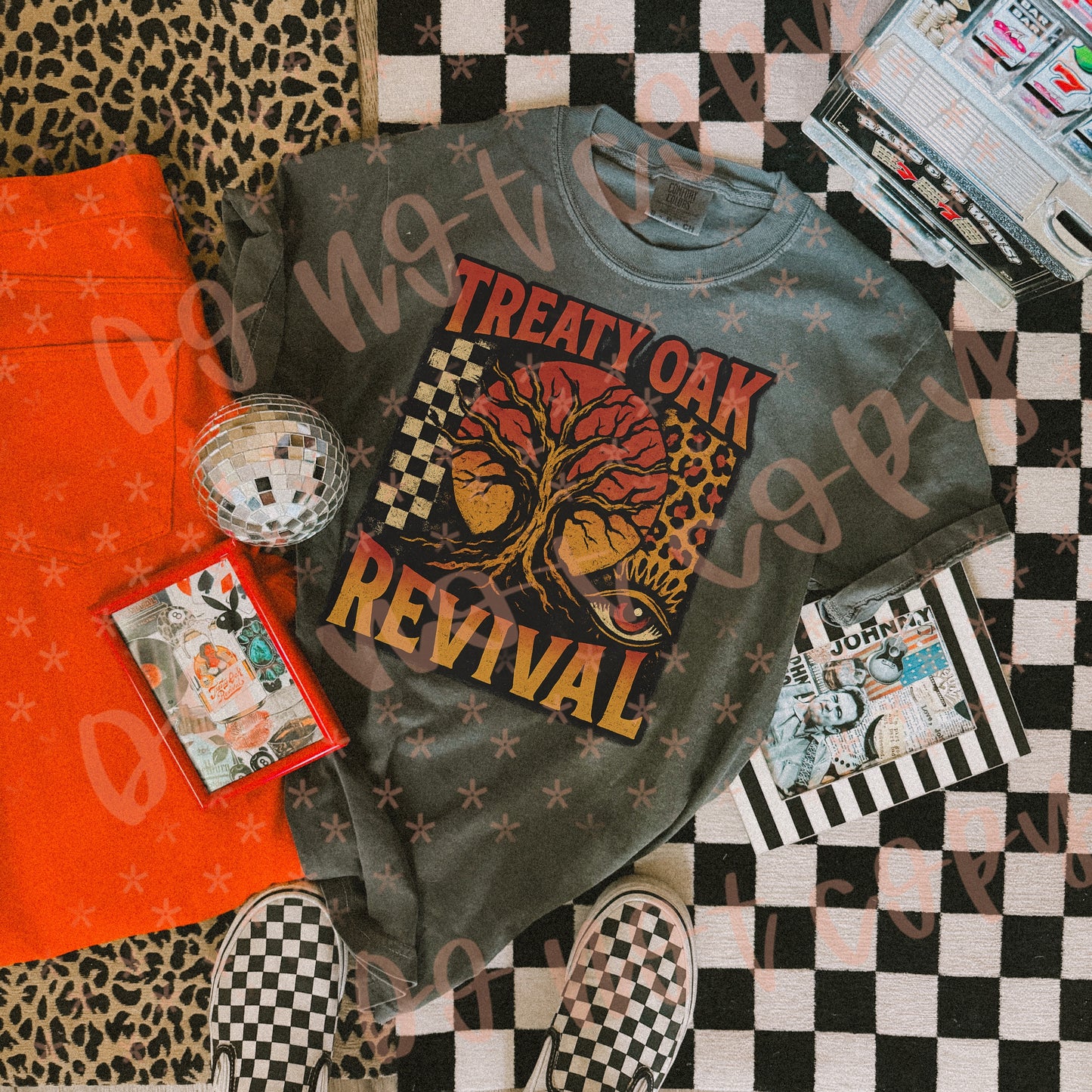 Leopard Treaty Oak DTF Transfer