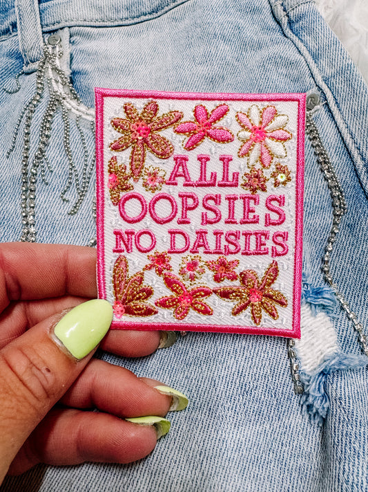 All Oopsies No Daisies Hat/Pocket Patch