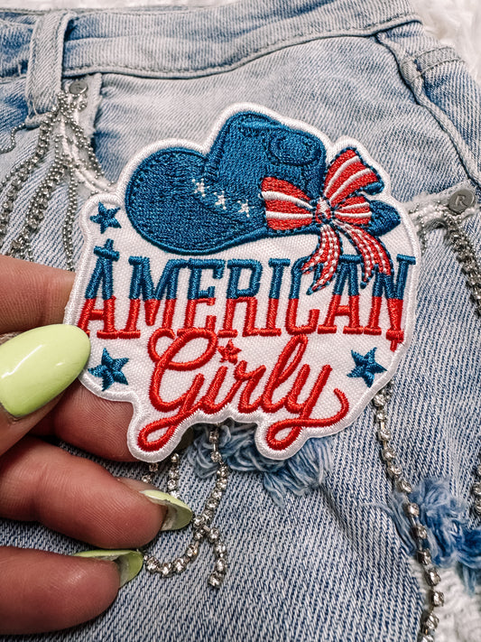 American Girly Hat/Pocket Patch