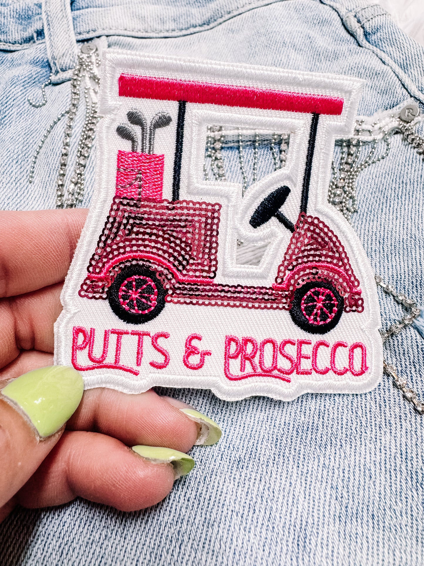 Putts & Prosecco Golf Hat/Pocket Patch