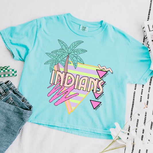 Indians Palm Tree Mascot DTF Transfer