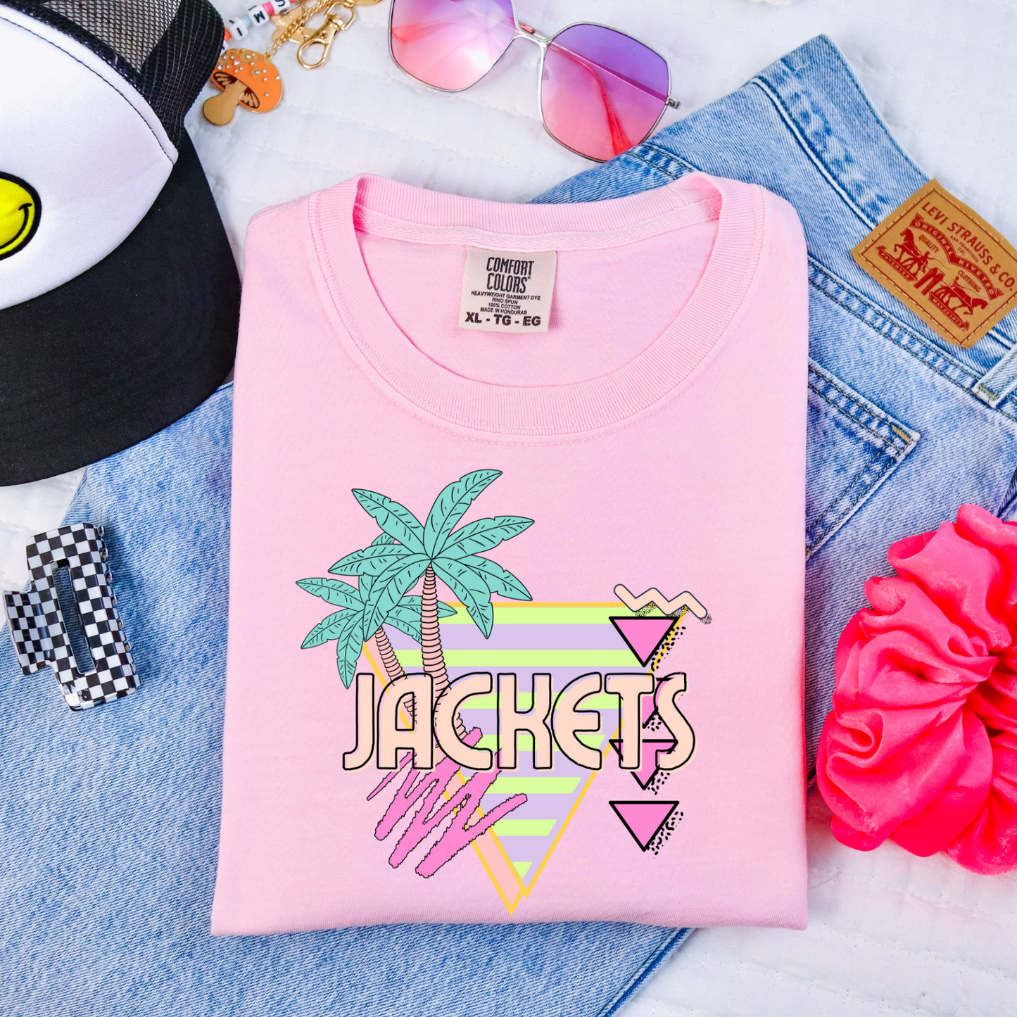 Jackets Palm Tree Mascot DTF Transfer