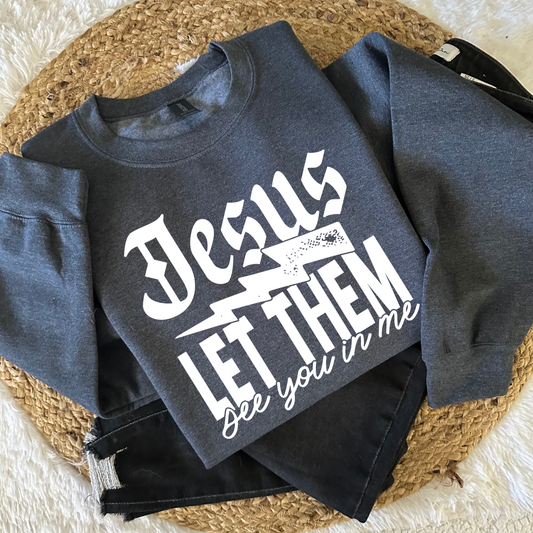 Jesus Let Them (White) DTF Transfer