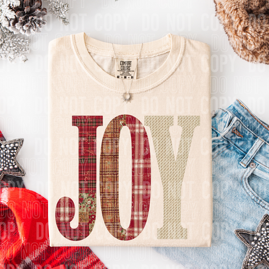 Joy Patch Christmas DTF Transfer