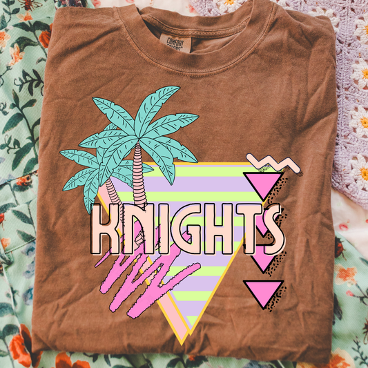 Knights Palm Tree Mascot DTF Transfer