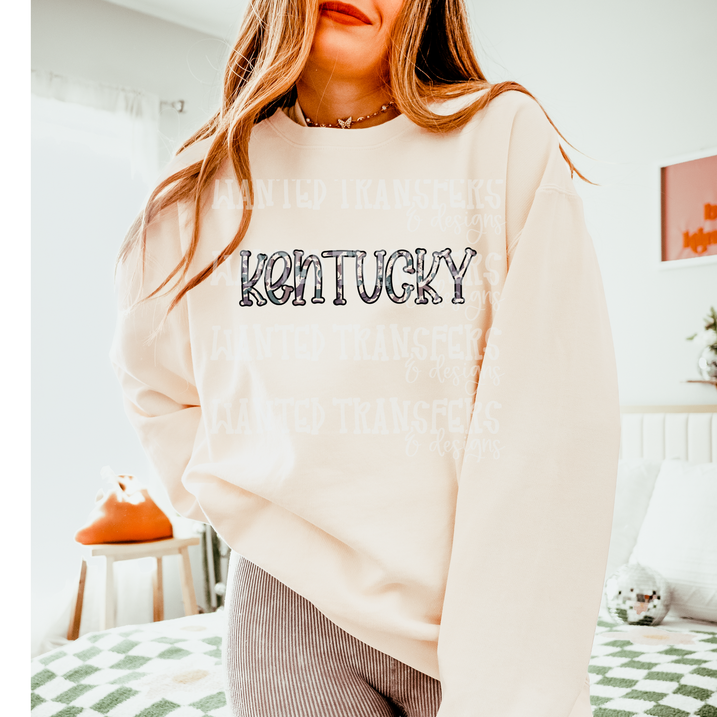 Camo State Kentucky DTF Transfer