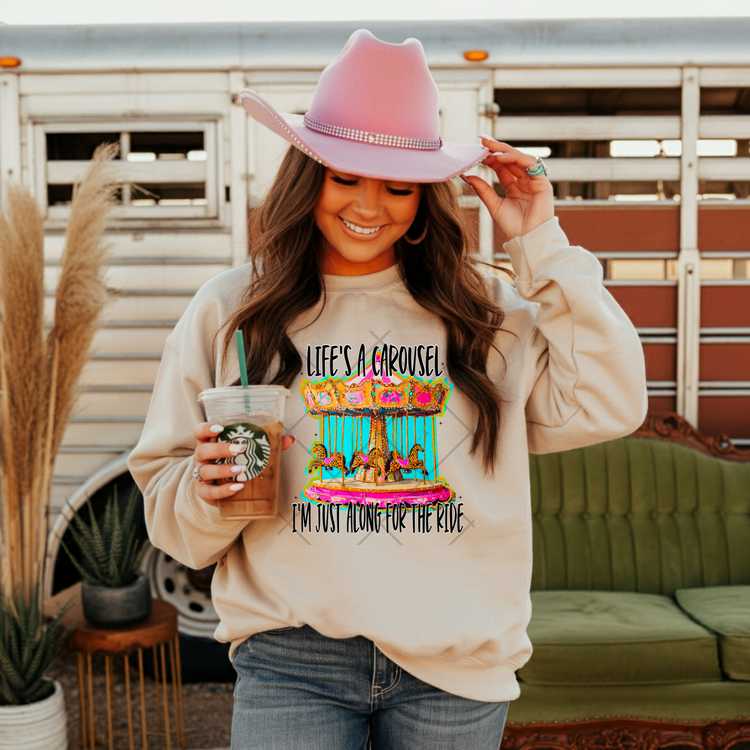 Life's A Carousel PNG Digital Download