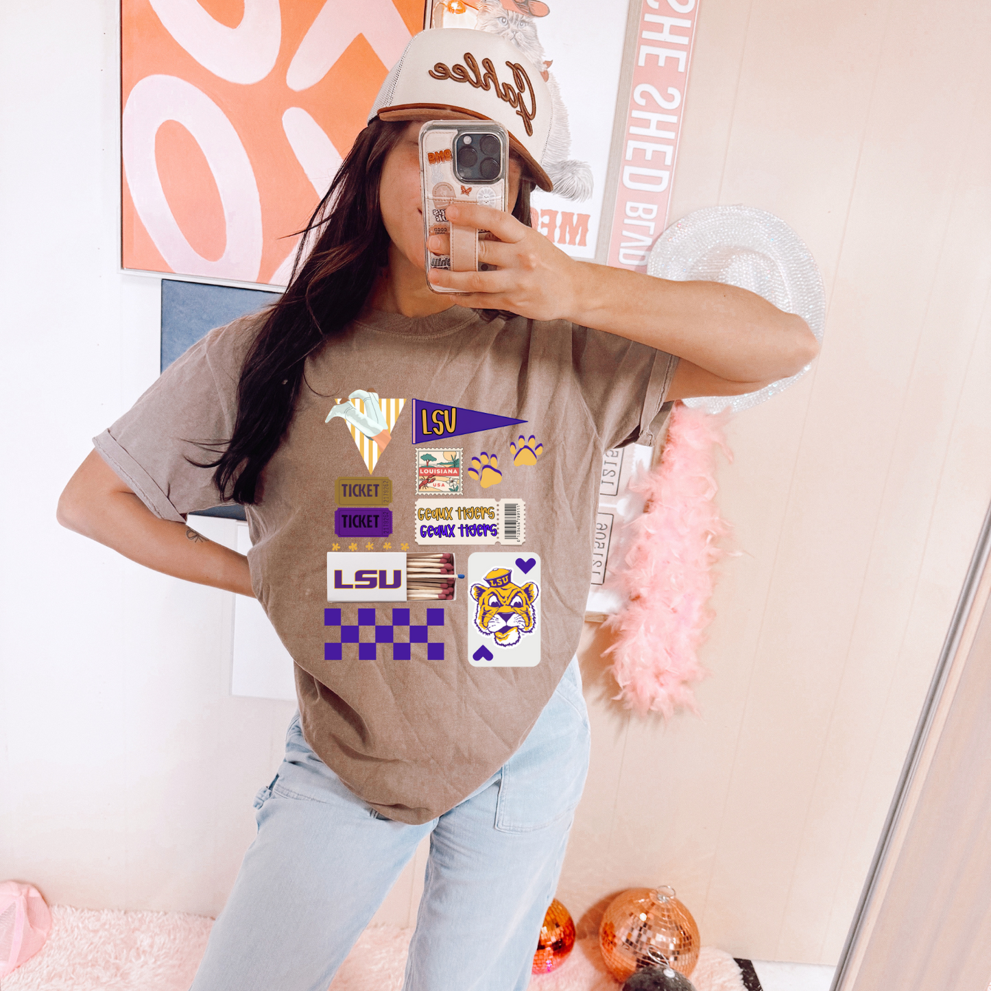 LSU Matchbox DTF Transfers