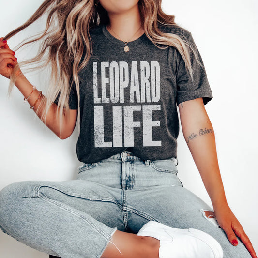 Distressed Leopard Life DTF Transfers