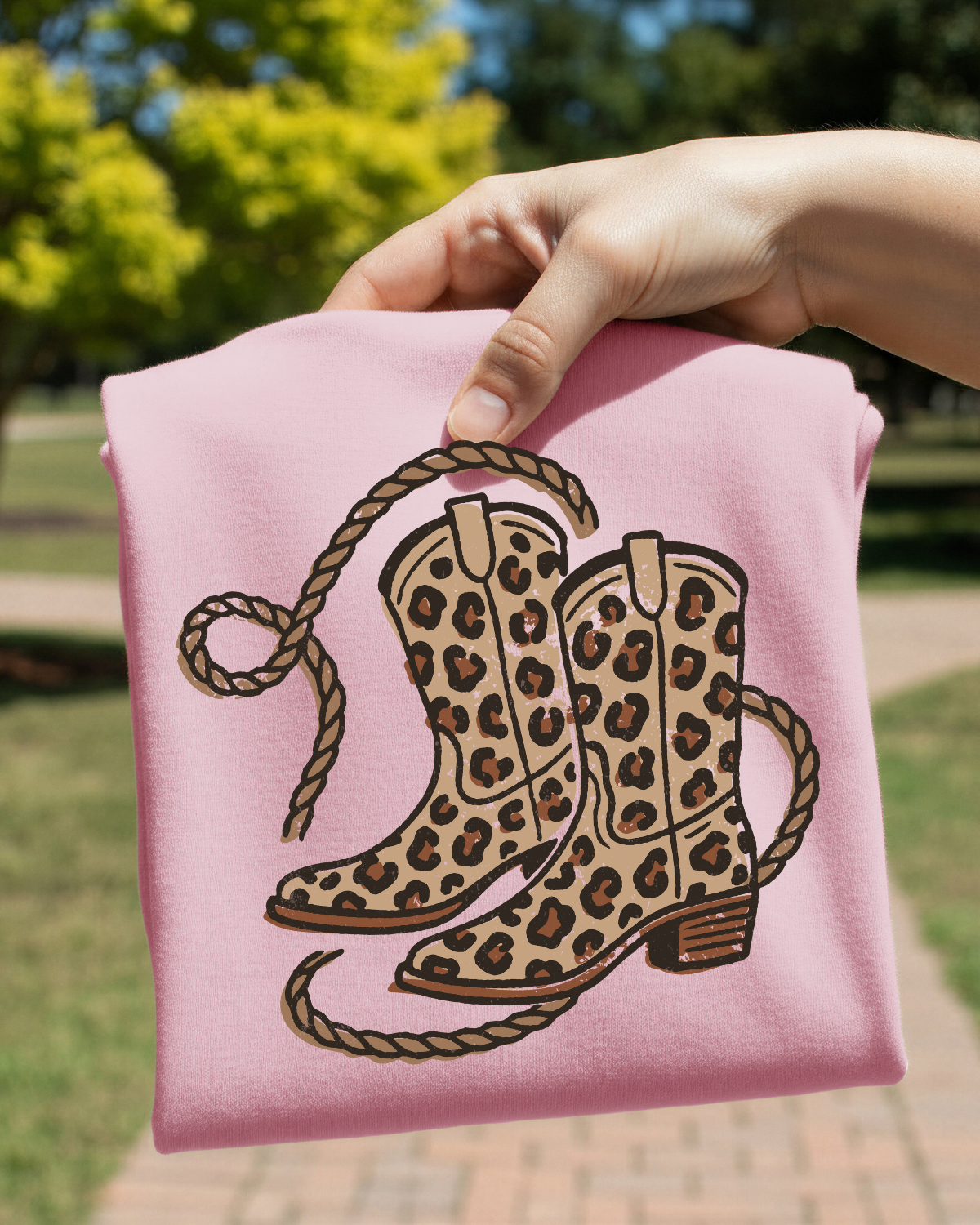 Leopard Boots DTF Transfer