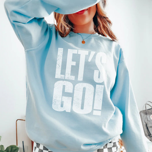 Distressed Let's Go DTF Transfers