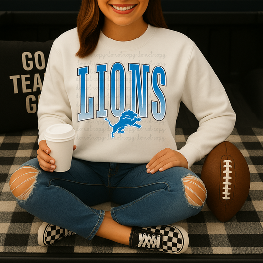 Lions DTF Transfers