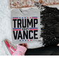 Trump Vance 2024 Black Font DTF Transfer