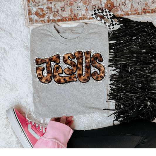 Leopard Jesus Faith DTF Transfer