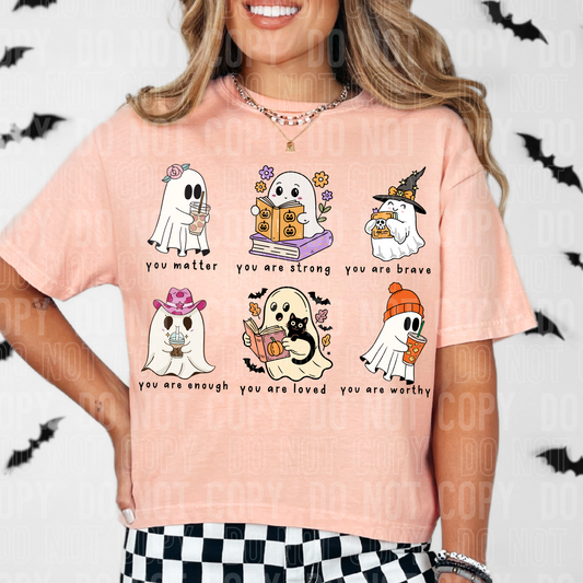 Motivational Halloween Ghosts DTF Transfer