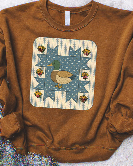 Mallard Quilt Patch DTF Transfer