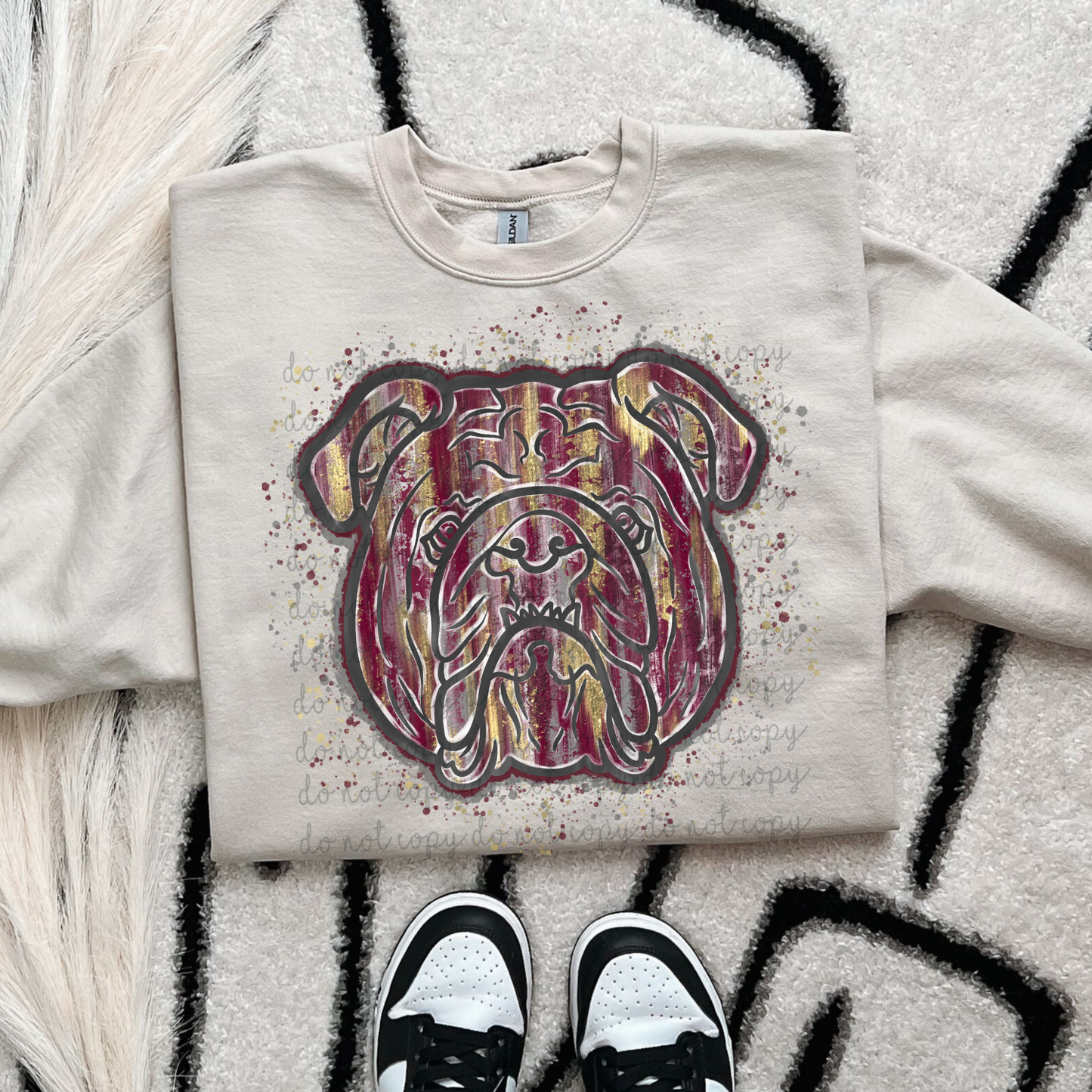 Brushstroke Minnesota Bulldogs DTF Transfer