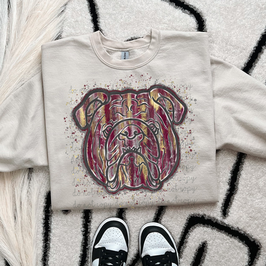 Brushstroke Minnesota Bulldogs DTF Transfer