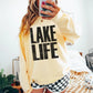 Lake Life Distressed, Black DTF Transfer