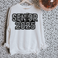 Senior 2025 Rhinestone Effect Lightening Bolt DTF Transfer